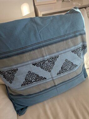 Nepalese Handwoven Blues Pillow Cover